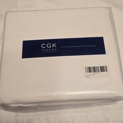 CGK 4 Piece California King Sheet Set - White