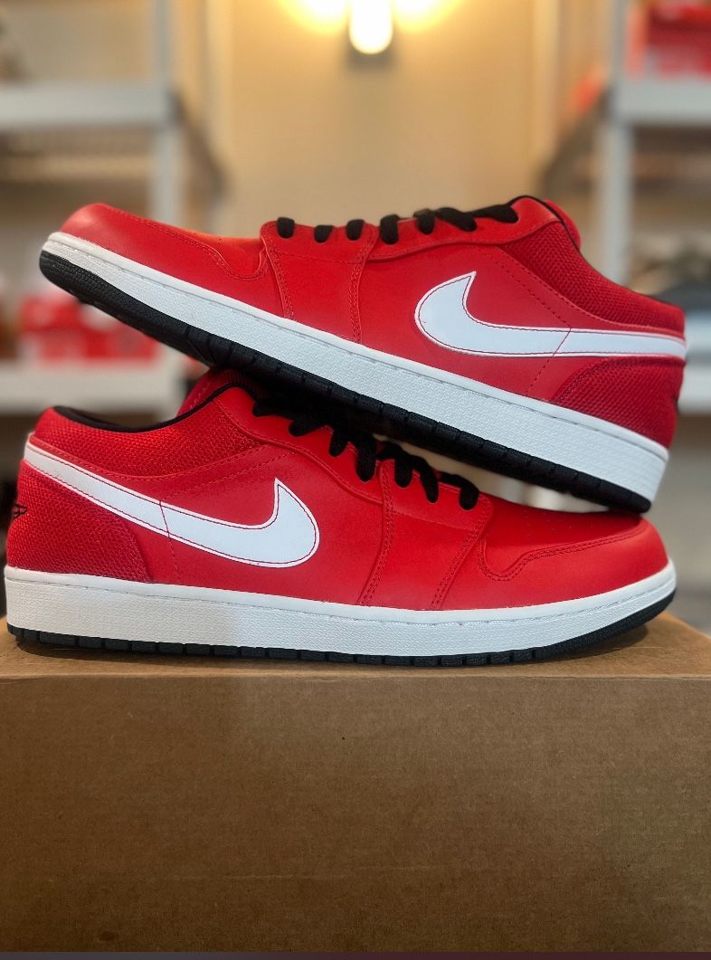 Jordan 1 Low University Red White Size 14 Men’s