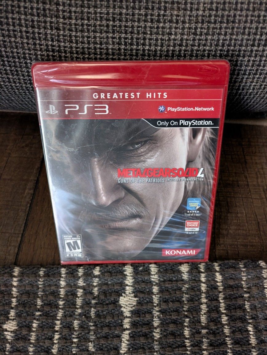 PS3 Metal Gear Solid 4 (Sealed In Box)