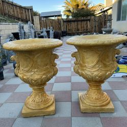 New Flower Pots Made Out Of Cement Perfect Gift 