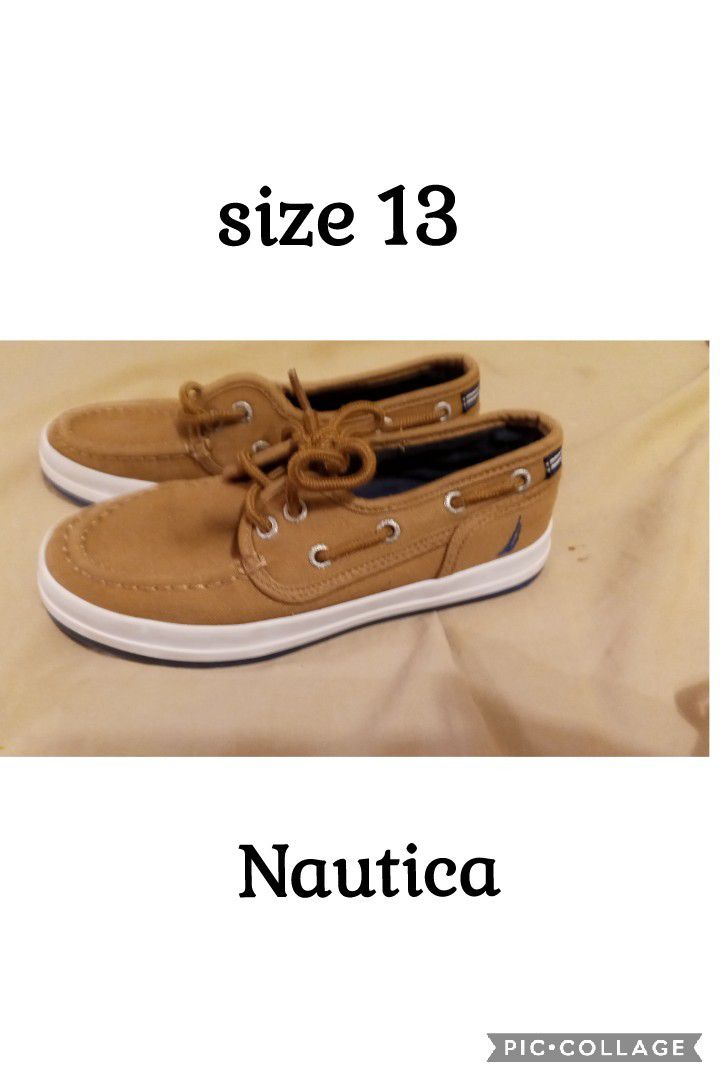 Boys  Size 13 Nautica Shoes