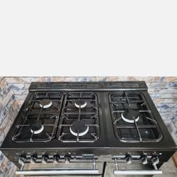 Rangemaster toledo 90 all black gas cooker