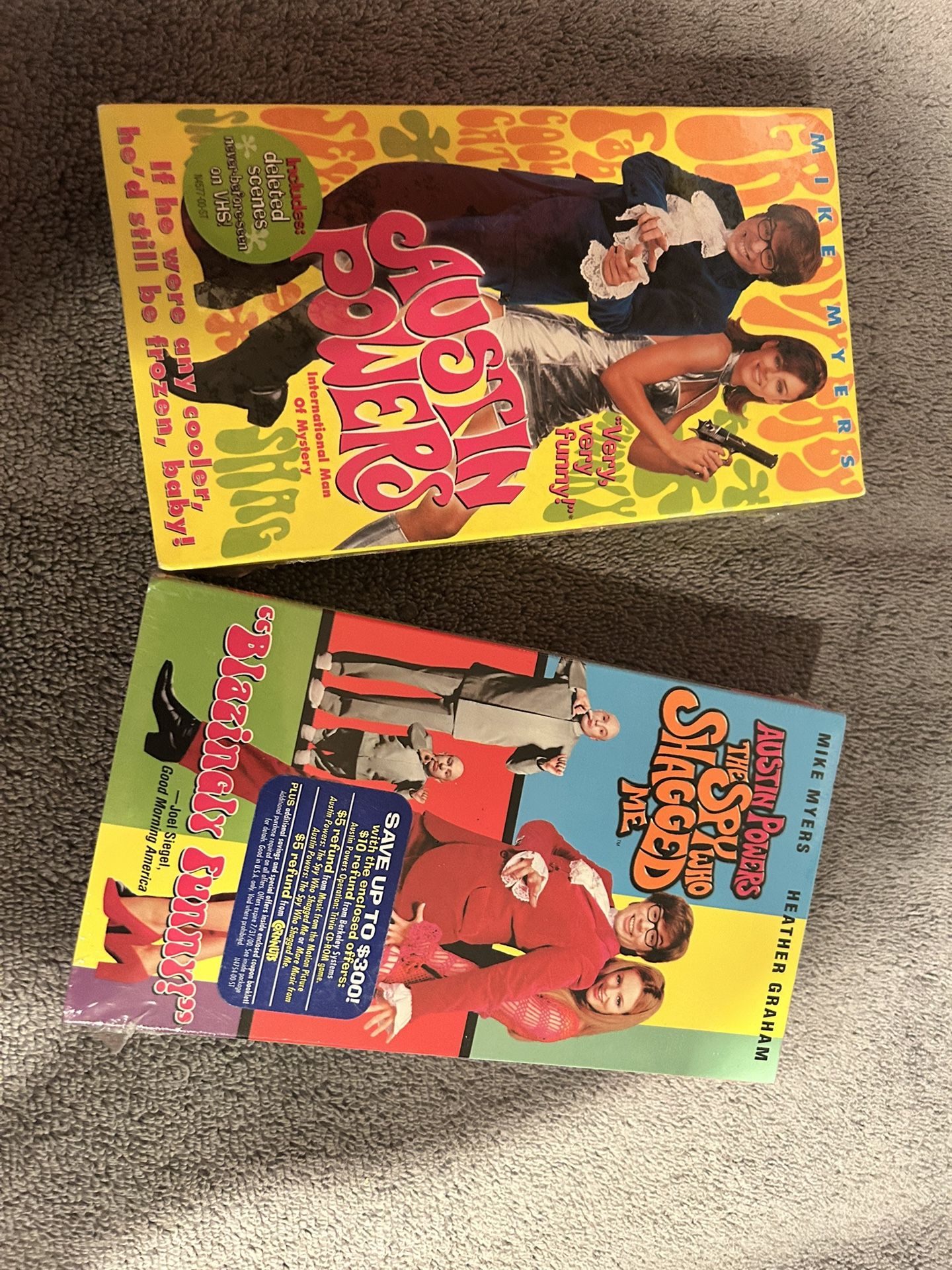 Austin Powers Sealed VHS Tapes