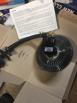 Electric fan clutch for a trailblazer