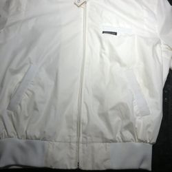 Vintage Members Only White Razer Jacket Size 42 By Europe Craft Excellent like New Condition