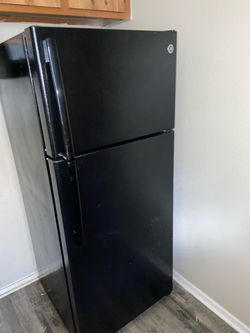 Black refrigerator