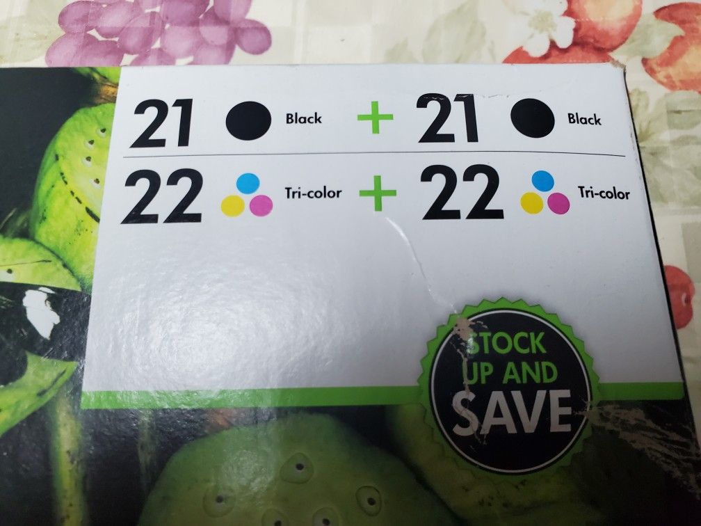 New In BOX Multi-Pack....HP 21 & 22| 4 Ink Cartridges | 2- Black, 2-Tri-color | C9351AN, C9352AN