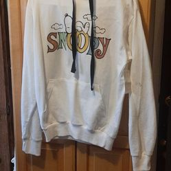 Peanuts White Hoodie Size S