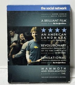 The Social Network Blu-ray 2-Disc Collector’s Edition Slipcover 2010 Movie