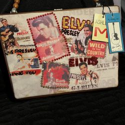Elvis Presley vintage wood cigar box purse