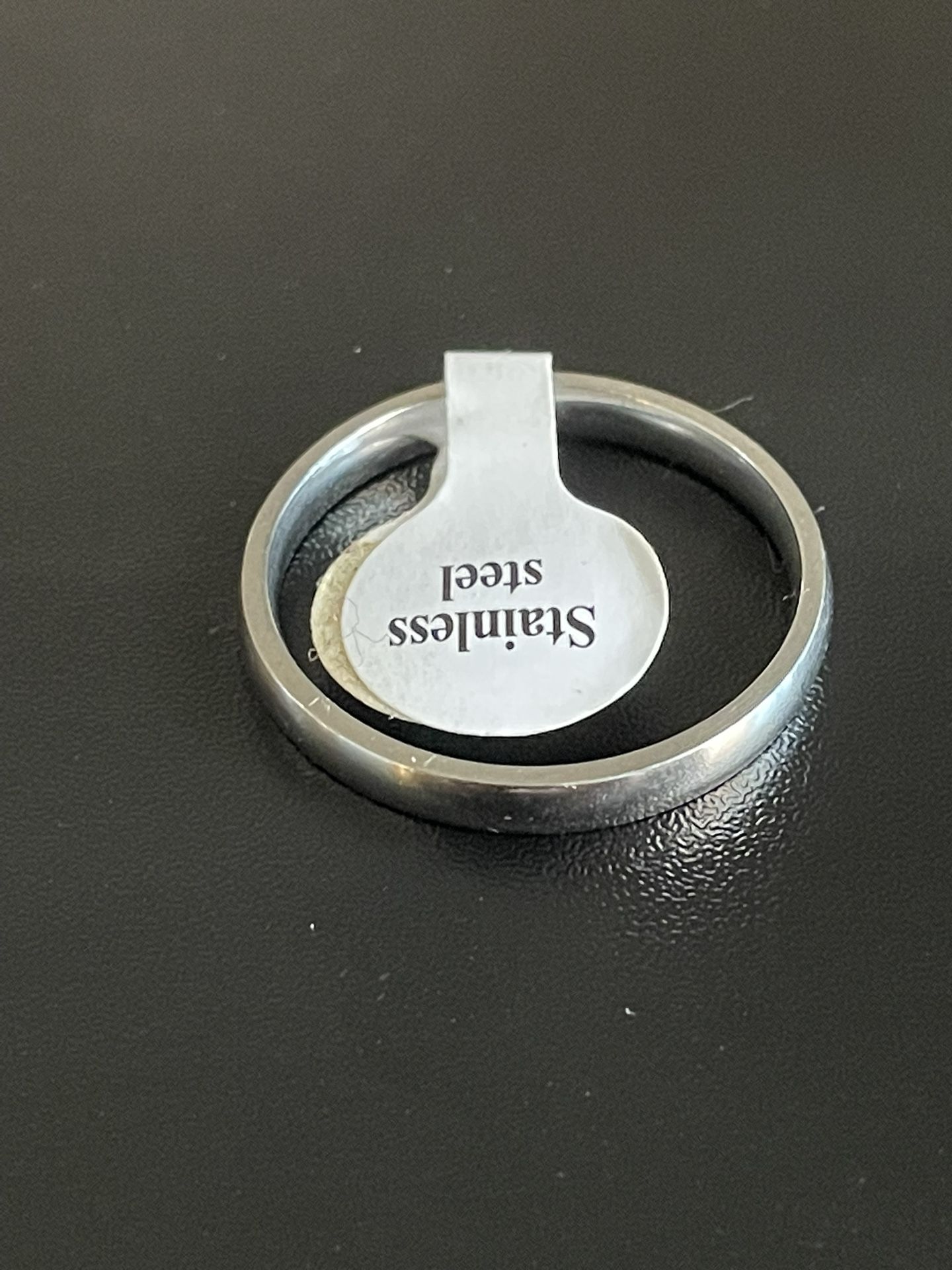 3mm Silver Stainless Steel Ring Size 12
