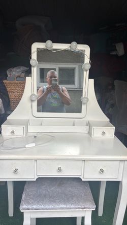 Vanity table with chair