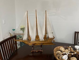 Wooden sail boat