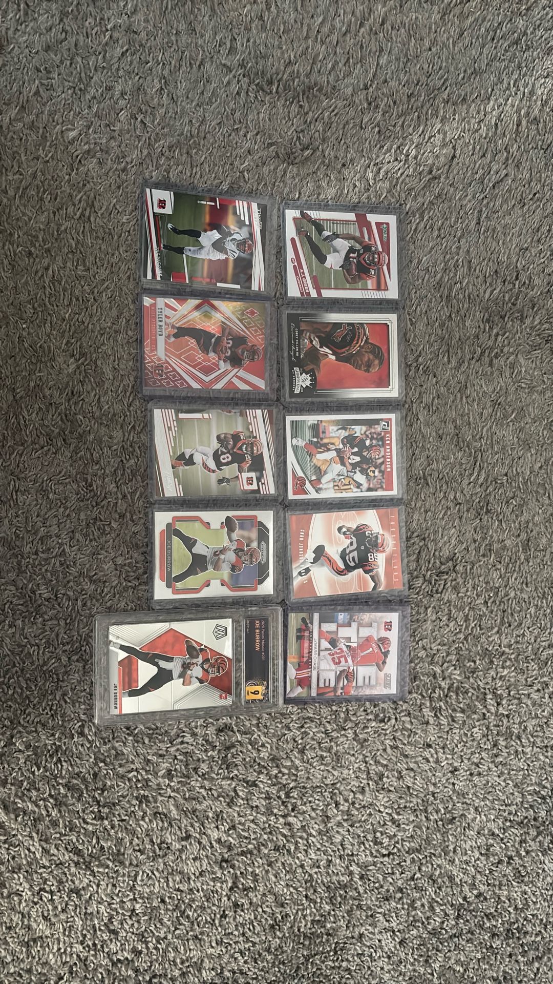 Bengals Football Card Collection
