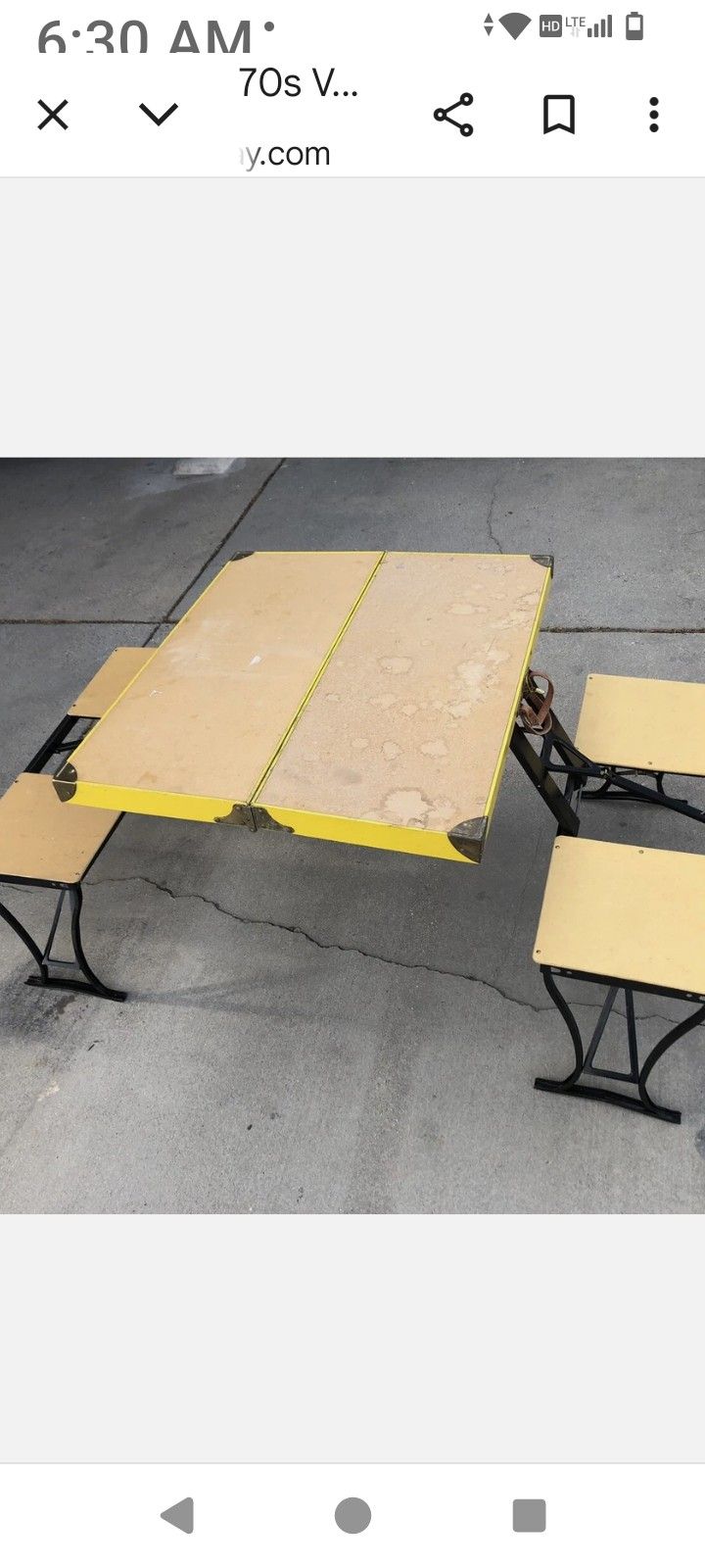 Handy Table And Chair Set Milwaukee Stamping Co.