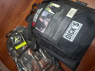 Stadium seat Blanket combo W Clear Bag