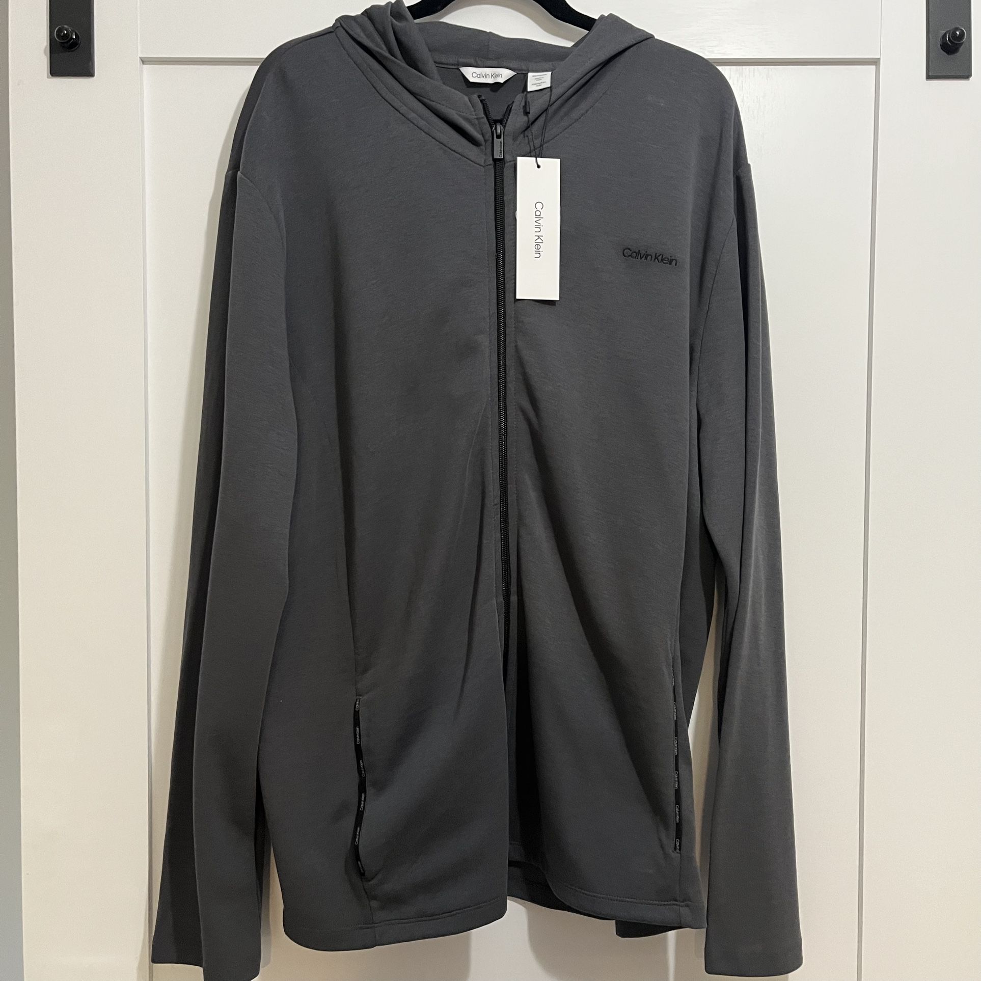NWT Calvin Klein XXL Men’s Zoo Up Hooded Track Jacket