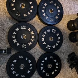 AMGYM Olympic Bumper Plates Set