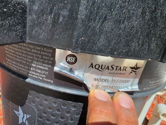 Aquastar pool filter