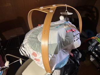 Baby Play Gym with Wooden Arc Frame