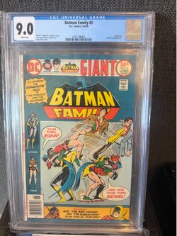 Batman Family #5 CGC 9.0 Batman Family #5 (1976) Giant Size Bronze Age - DC Comics