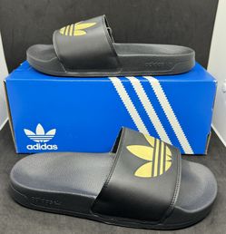 Adidas Adilette Lite Slides Women Size 8 Matte Gold