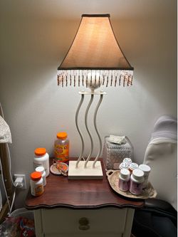 Vintage lamp with shade