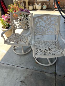 Used cast iron chairs