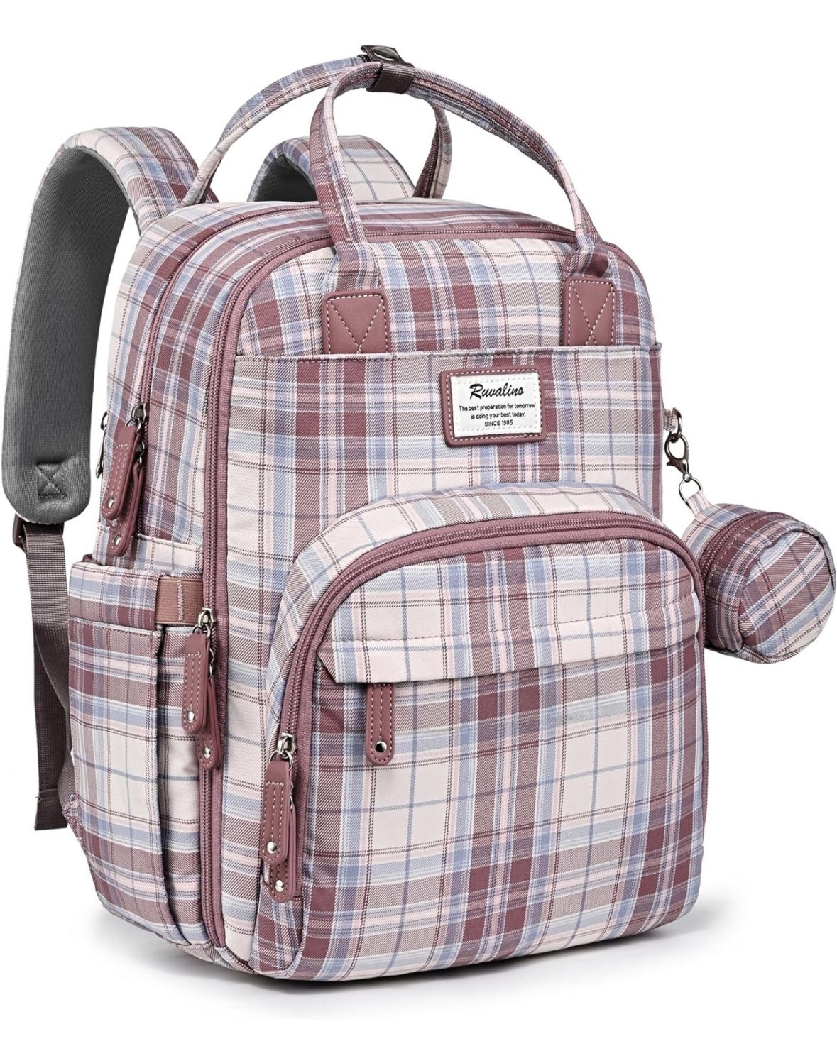 Diaper Bag Backpack, Multifunction, Maternity Baby Changing Bags, Large Capacity, Waterproof , Pink