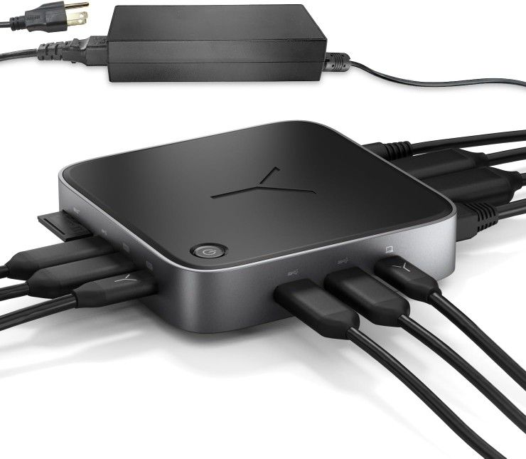 Brydge Stone CORE Powered Charging Docking Station 10 Ports, 100W PD, Dual Monitor Docking Station, 4K60Hz, 8K HDMI, SD 4.0, USB-A USB-C, Ethernet