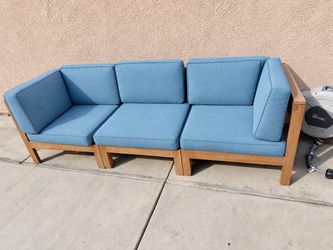 Patio love seat teak