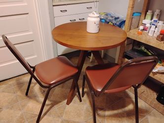 Breakfast table with four chairs