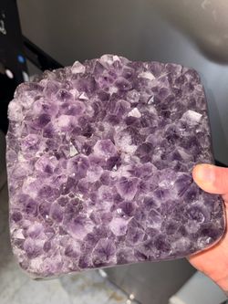 purple quartz crystal cluster