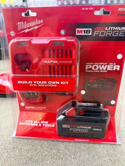 Milwaukee m18 8.0 & rapid charger