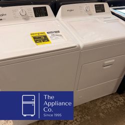 Whirlpool Top Load Washer and Gas Dryer