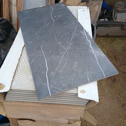 dark gray marble tile