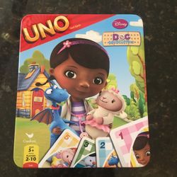Doc McStuffins Uno Card Game In Tin box…Ages 5 To Adult