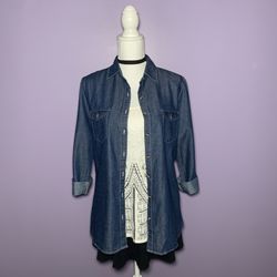 Boutique Denim Button Up Shirt