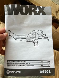 WORX BLOWER/VACUMM