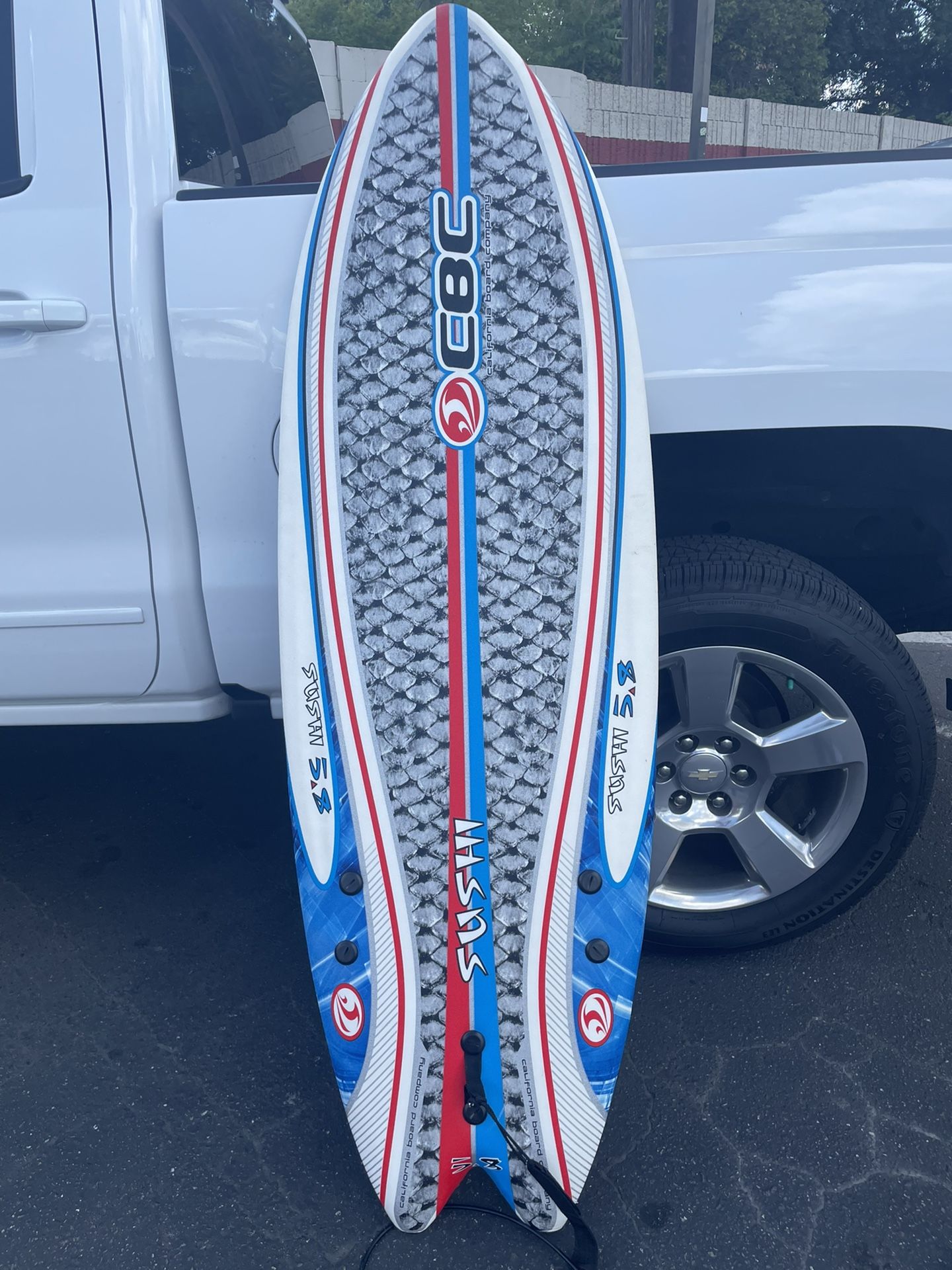 California Board Co CBC SUSHI 5'8" 3 Fin SOFT SURFBOARD