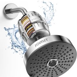 Shower Head ＆ Filter COMBO ! Anti - Chlorine Specialty - 3 Gears' Boosting Pressure with 25 Stage Filtration - Removes 99.945% Chlorine & Heavy Metals