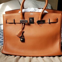 Orange Birkin Bag 