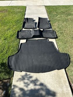 2019-2025 Lexus ES350 All-Weather Car Floor Mats and Trunk Liner Set w/ Pigenius sunshade