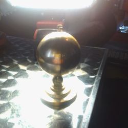 VTG1950's Pewter West German Globe World Shape Picture 
