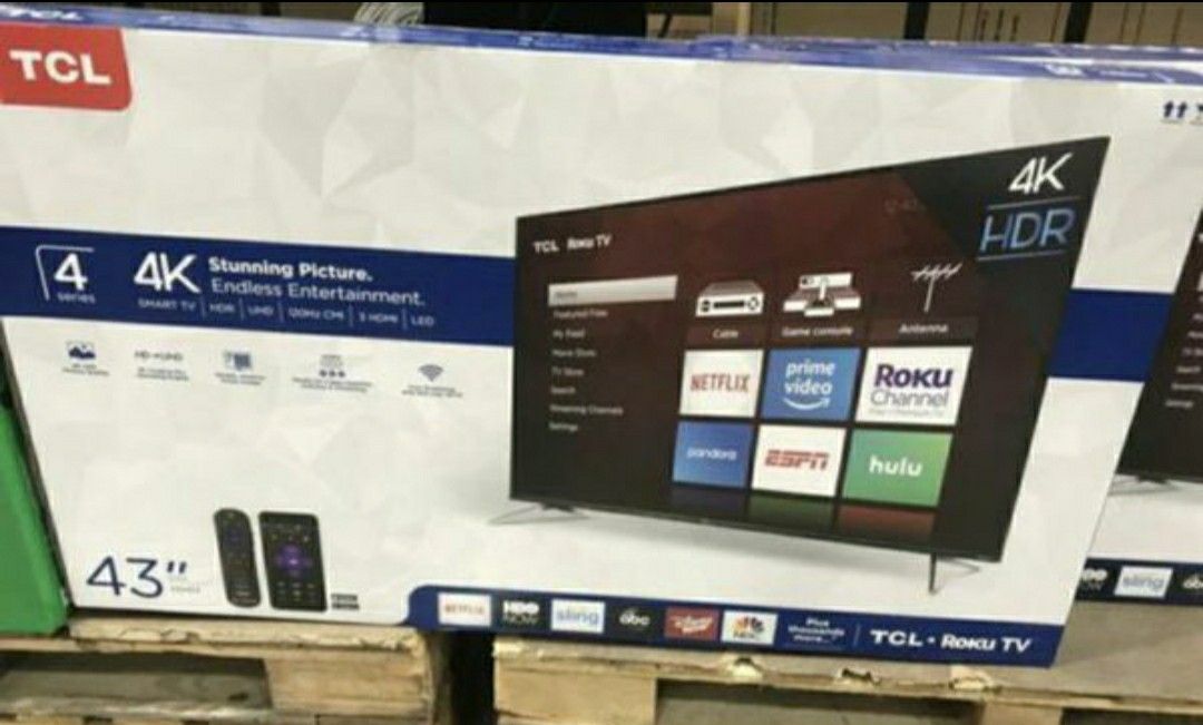 43" TCL Roku Tv 4k HDR