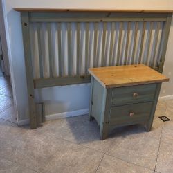 Headboard & Nightstand 