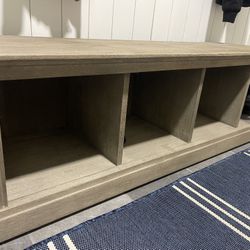 Pottery Barn Storage Shoe Bench 