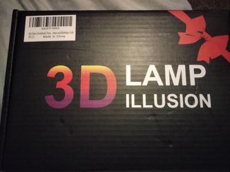 3 character 3D lamp ILLUSION holder