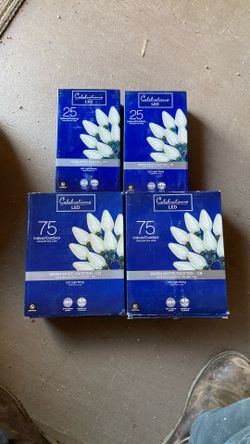 Brand New LED Christmas Lights – C9 Warm White – Multiple Boxes 