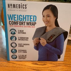 Homedics Weighted Comfort Wrap With Vibration & Soothing Heat